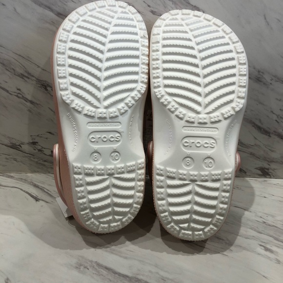 Crocs Classic Rose Gold Metallic Clog Womens 10 - Picture 4 of 6